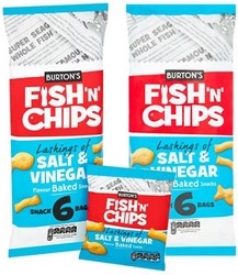 Burtons Fish and Chips Baked Snack