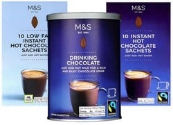 Marks and Spencers Hot Chocolate Drinks
