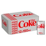 Coca Cola Diet 12 X 150ml Cans