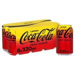 Coca Cola Zero Sugar Lemon 8 x 330ml