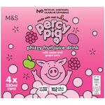 Marks and Spencer Percy Pig Phizzy Fruit Juice Drink 4 x 330ml