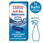 Tesco Antibacterial Bathroom Cleaner Refill 9ml