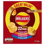 Walkers Meaty Variety Crisps 22 per pack