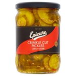 Epicure Crinkle Cut Pickles with Hot Red Chilli 530g