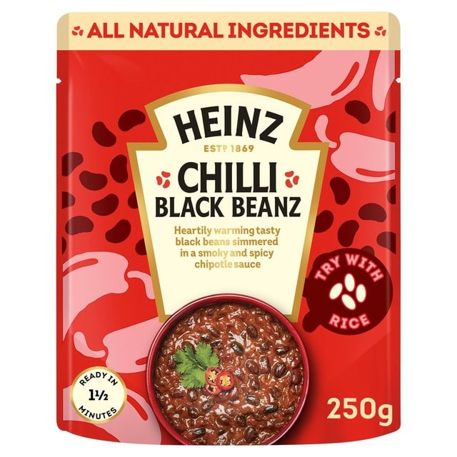 Heinz Chilli Black Beans Sharing Size Mexican Style 250g