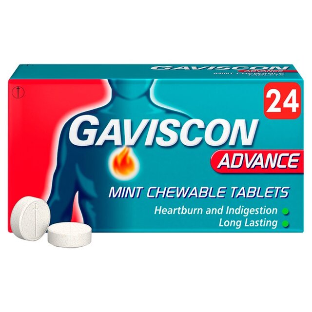 Gaviscon Advance Mint Tablets 24 per pack