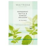 Waitrose Peppermint Nettle and Ginkgo Infusion 20 Tea Bags