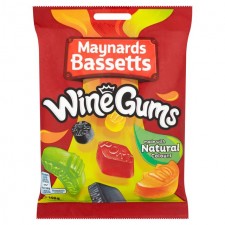 Maynards Bassetts Wine Gums 165g Bag