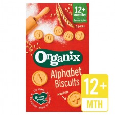 Organix 12 Month Alphabet Biscuits 5x25g