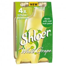 Shloer Sparkling White Grape Juice Drink 4 x 275ml