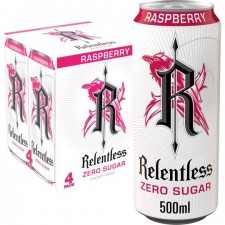 Relentless Energy Raspberry Zero 4 x 500ml