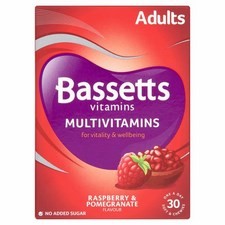 Bassetts Adult Multi Vitamin Raspberry And Pomegranate 30s