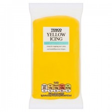 Tesco Ready To Roll Coloured Icing Yellow 250G