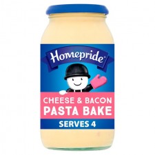 Homepride Pasta Bake Cheese and Bacon 485g Jar