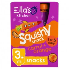 Ellas Kitchen Carrot and Orange Squishy Snack 4 x 100g