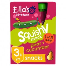 Ellas Kitchen Pear and Cucumber Squishy Snack 4 x 100g