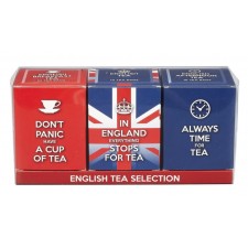 English Tea Slogans Triple Tea Carton Gift Pack 3 x 10 Teabags