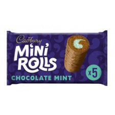 Cadbury Mint Mini Rolls 5 per pack