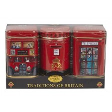 Traditions of Britain Tea Selection Mini Tin Gift Pack Loose Leaf Tea