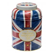 Union Jack Large Round Tea Caddy with 240 English Breakfast Teabags