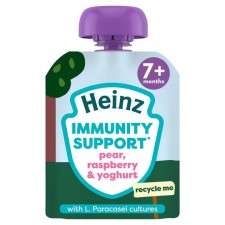 Heinz 7 Month Immunity Support Pear Raspberry and Yogurt 85g pouch