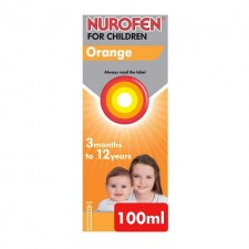 Nurofen For Children Orange Flavour Sugar Free and Colour Free 100ml