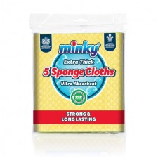 Minky Extra Thick Sponge Cloths 5 Pack