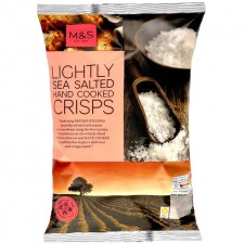 Marks and Spencer Lightly Sea Salted Handcooked Crisps 150g
