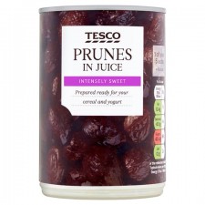 Tesco Prunes In Juice 410g tin