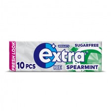 Retail Pack Wrigleys Extra Ice Sugarfree Gum  Spearmint 10 Pieces x30 packs