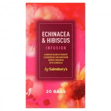 Sainsburys Echinacea and Hibiscus Infusion Tea 20 Teabags