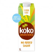 Koko Dairy Free Unsweetened UHT Coconut Drink 1L