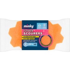 Minky Flower Scourers 2 per pack