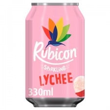 Rubicon Sparkling Lychee Juice Drink 330ml Can