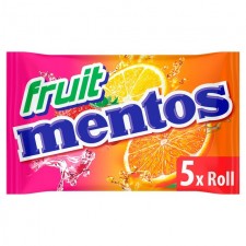 Mentos Fruits 5 x 38g Pack