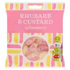 Sainsburys Rhubarb and Custard Sweets 200g