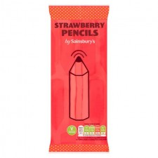 Sainsburys Strawberry Pencils 70g 