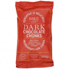 Marks and Spencer Dark Chocolate Chunks 100g