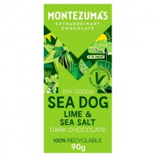 Montezumas Dark with Lime and Sea Salt 90g