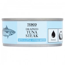 Tesco Tuna Steak In Spring Water 110g