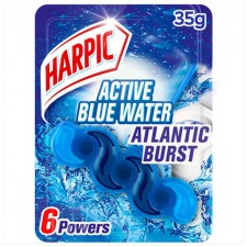 Harpic Active Blue Water 6 Rim Block Atlantic Burst 39g