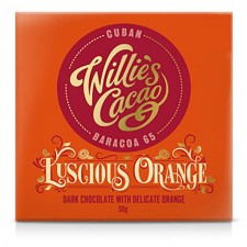 Willies Cacao Dark Chocolate with Luscious Orange 50g