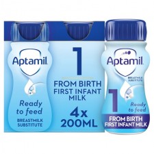 Aptamil First Milk 4 x 200ml Ready to Drink