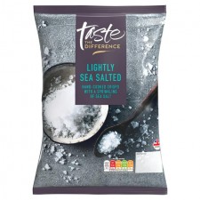 Sainsburys Gourmet Sea Salt Crisps Taste the Difference 150g