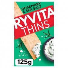 Ryvita Thins Rosemary and Sea Salt 125g