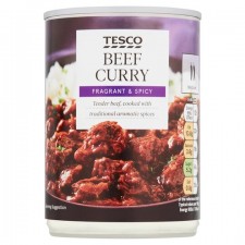 Tesco Beef Curry 392g can