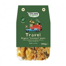 Little Pasta Organics Travel Shaped Tri Coloured Pasta 300g for Toddlers and Kids