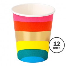Rainbow Cups 250ml 12 per pack