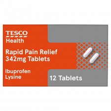 Tesco Rapid Pain Relief Ibuprofen 12S