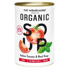 Eat Wholesome Organic Italian Tomato and Basil Soup 400g
